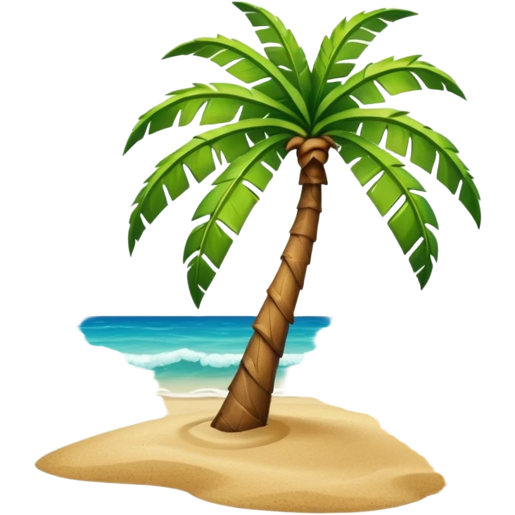 palm and sea emoji