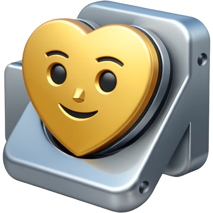 A minimalistic 3D icon representing a tech solution emoji