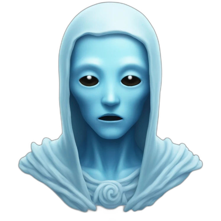 Ghost god blue emoji