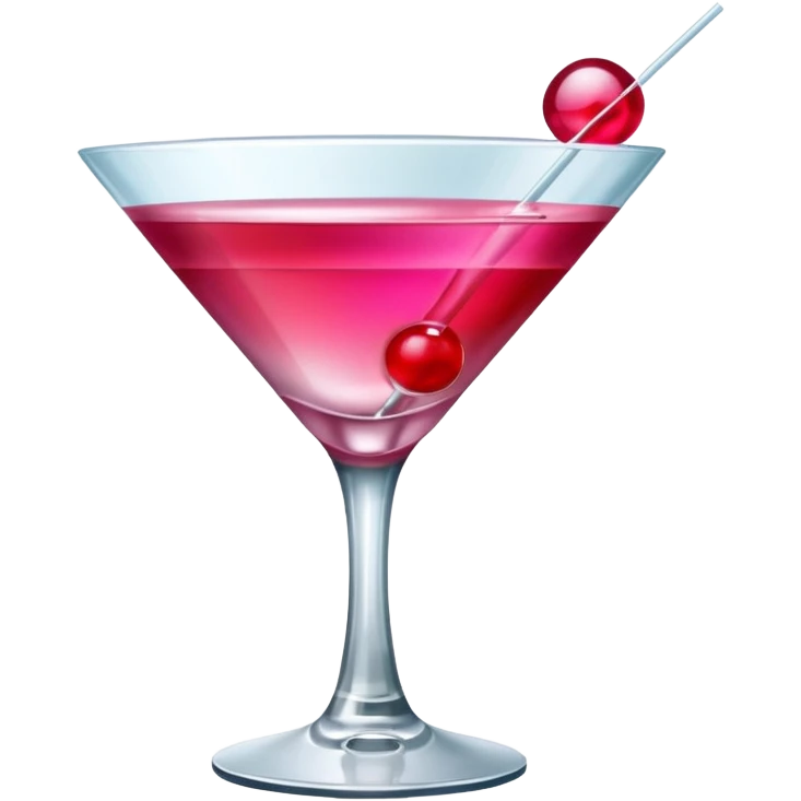 galentines red and pink cocktail emoji