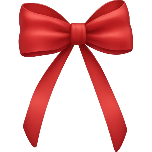 Red bow emoji