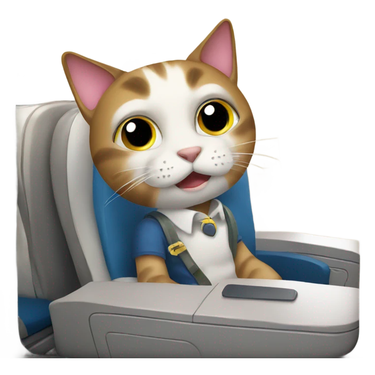 cat on a plane emoji