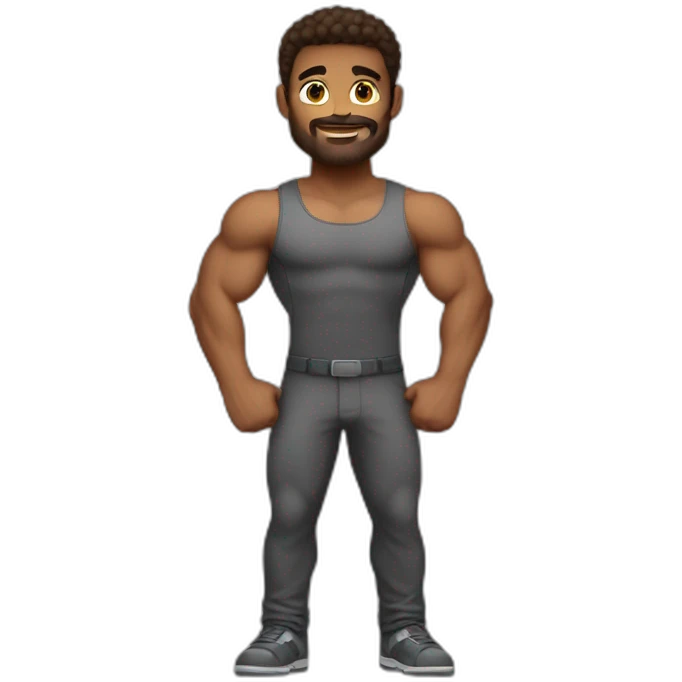 Kevin levron full body muscular emoji