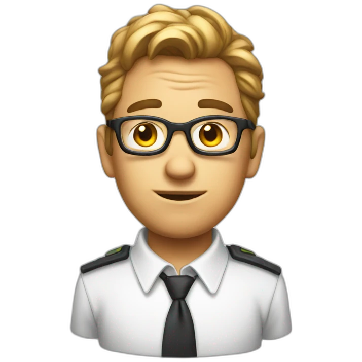 A sweaty nerd emoji