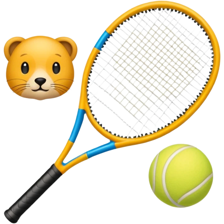 Tennis-Racket with Animals emoji