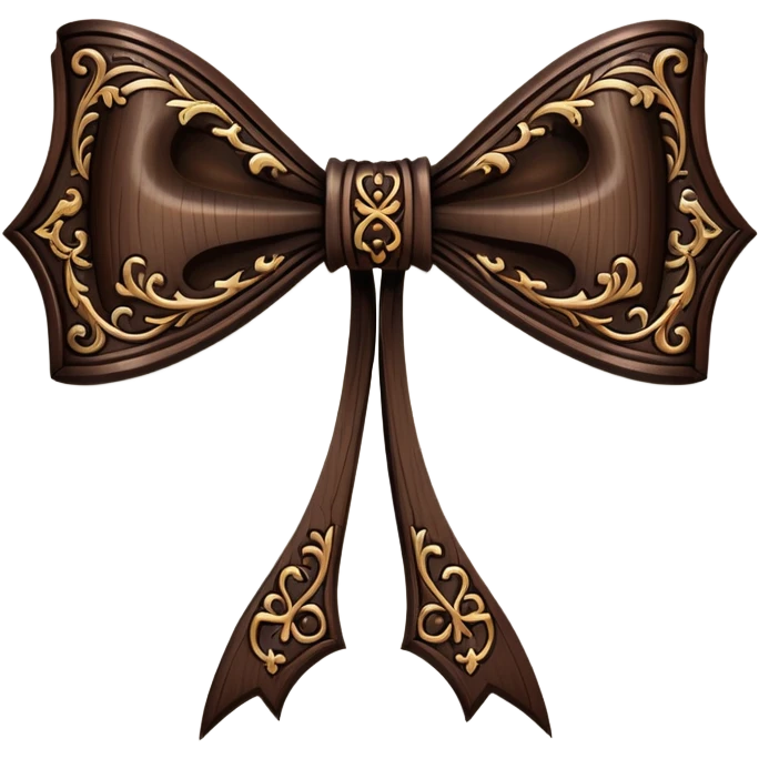 Gothic bow emoji