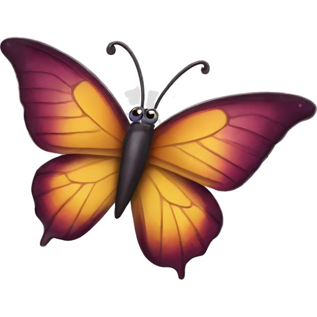 Wine butterfly emoji