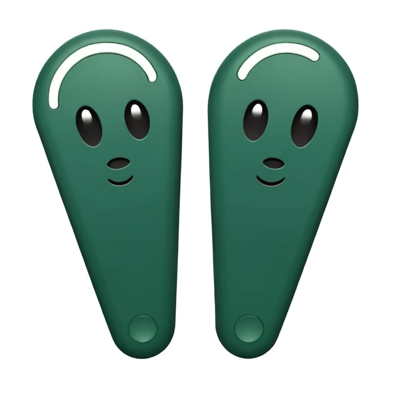 two dark green exclamation marks side by side, minimalist, no faces or emojis emoji
