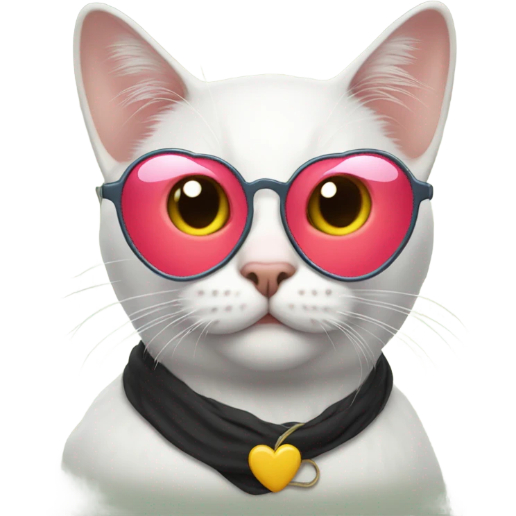 Cat with heart glasses  emoji