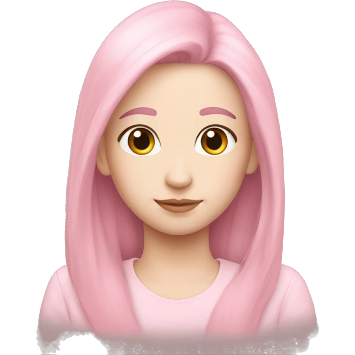 Pale pink hart emoji