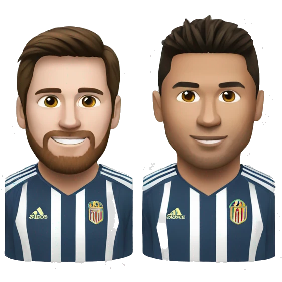 Messi and ronaldo emoji