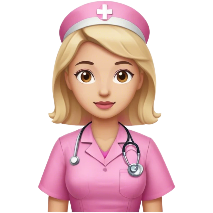 nurse dress pink emoji