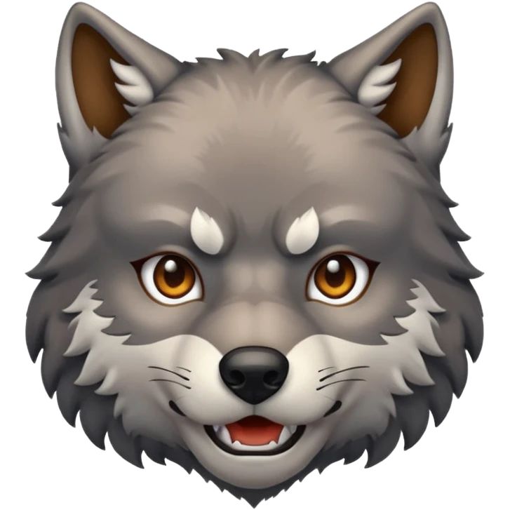 Wolf that is manly emoji