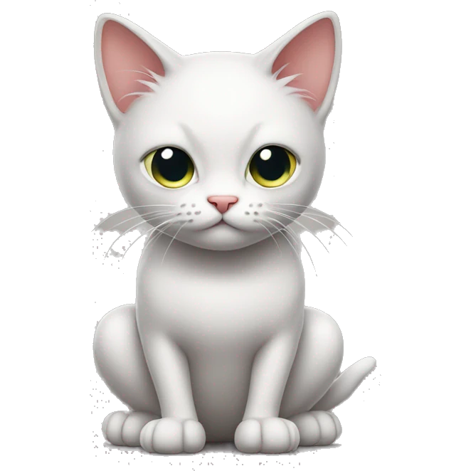 kitty squat with drama emoji