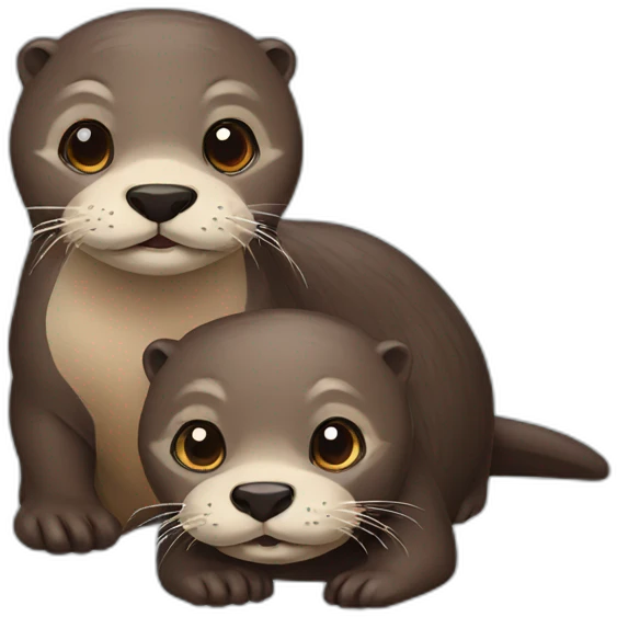 two otters emoji