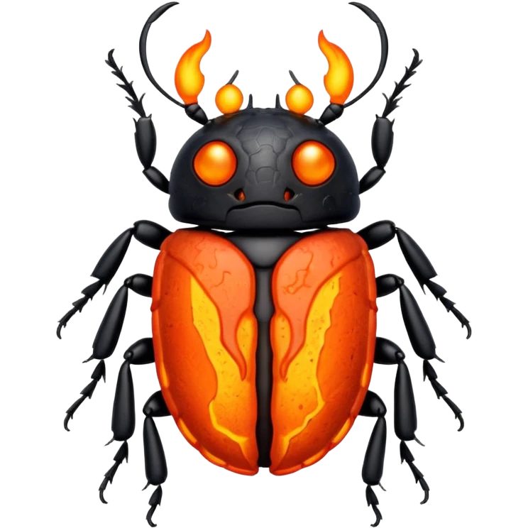 Un scarabée de lave emoji