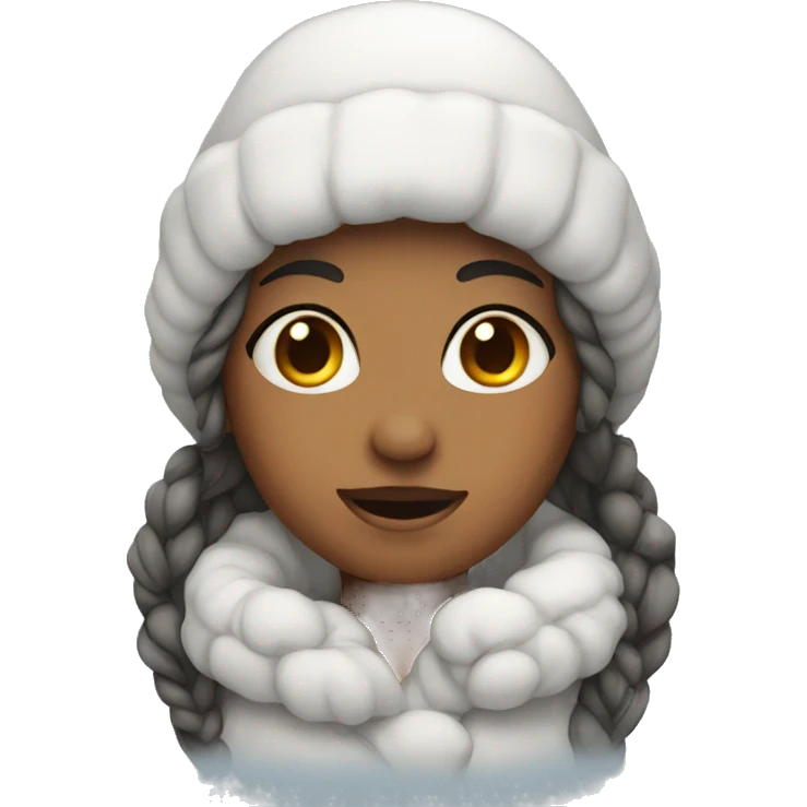 snow girl emoji
