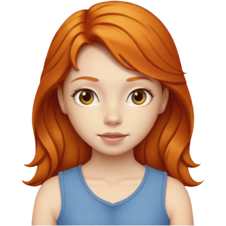 ginger girl  emoji