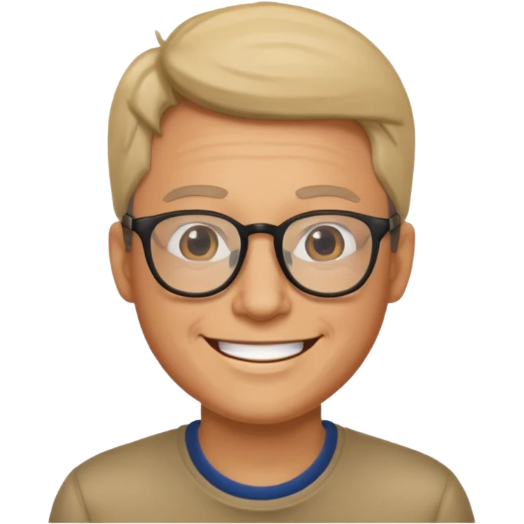 Cordero con lentes emoji