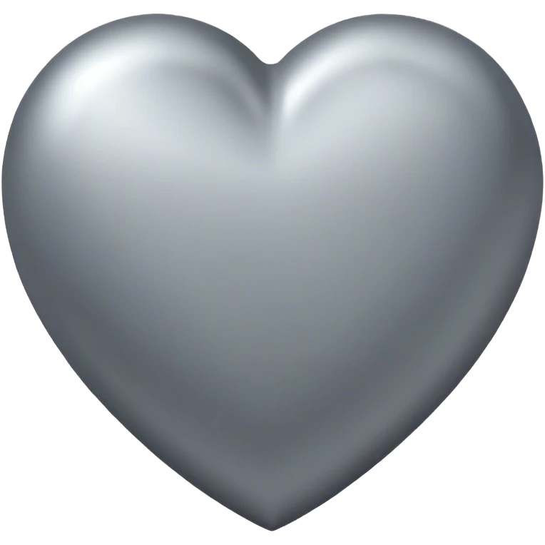 Grey heart emoji