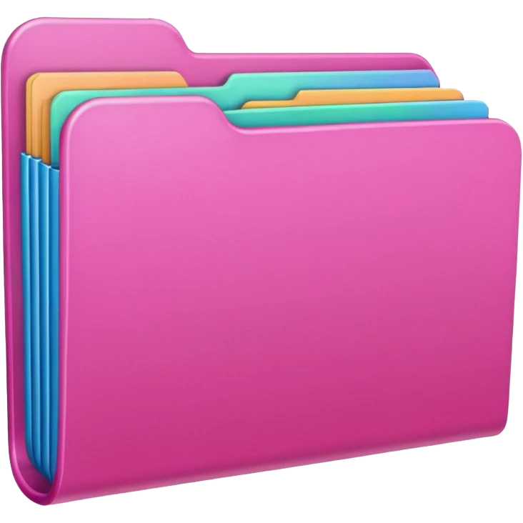 mix pink folder emoji