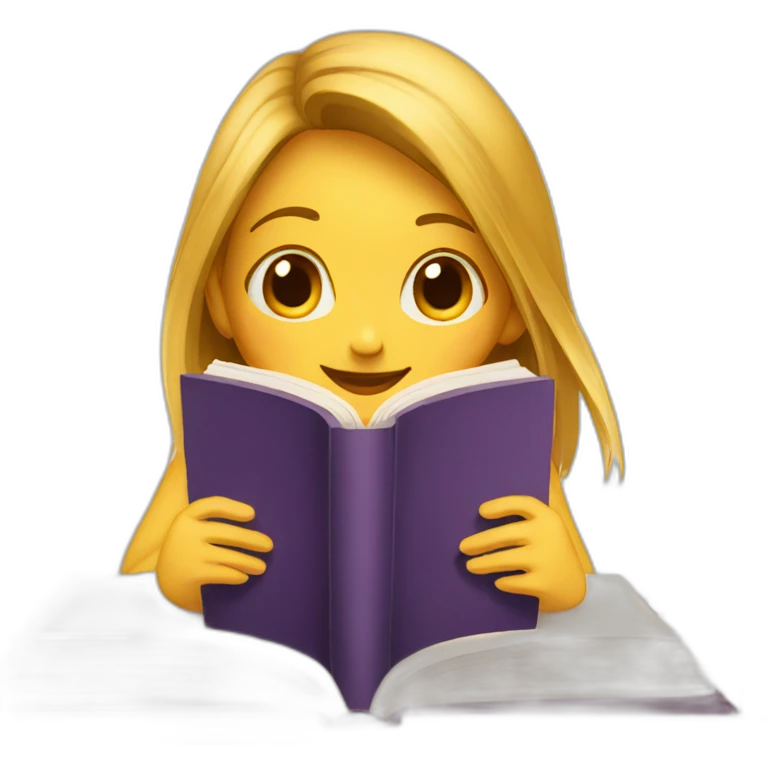 girl-hiding-behind-book emoji