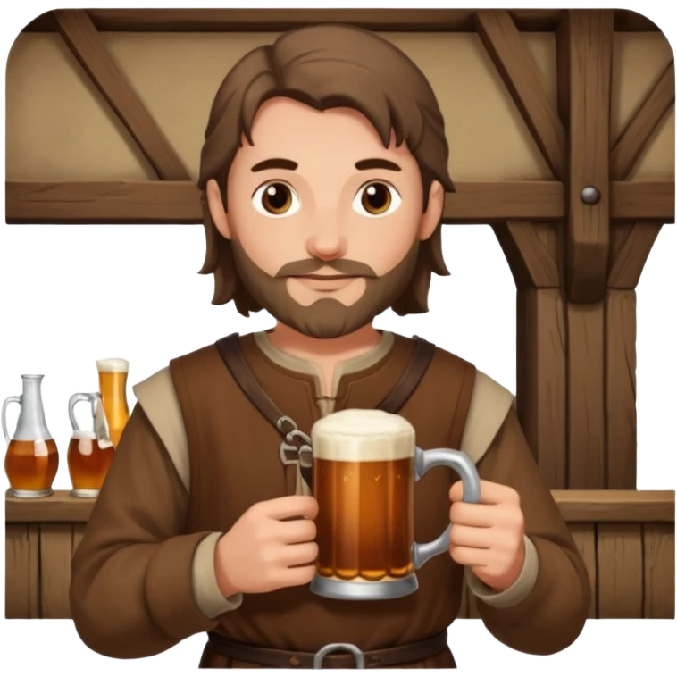 Medieval Man in a tavern emoji