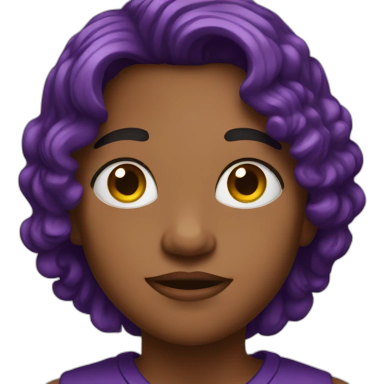 big kid purpel emoji