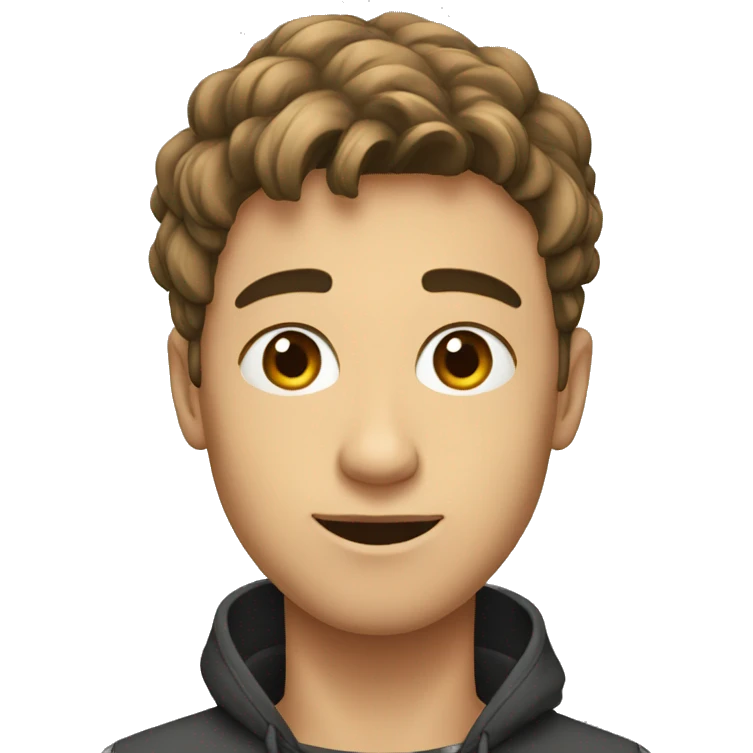 Jeune homme selfi emoji