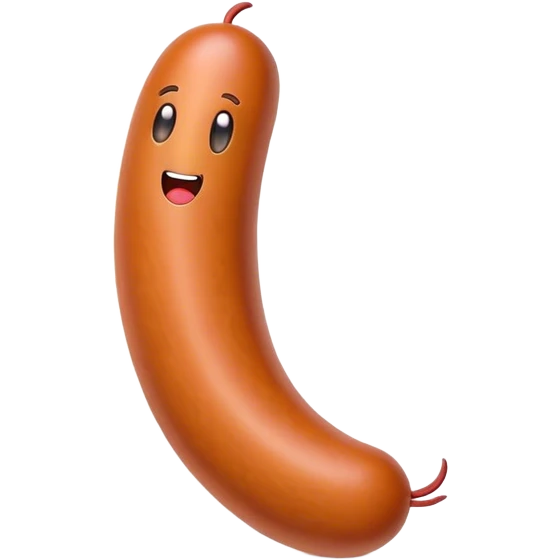 Make a sausage emoji emoji