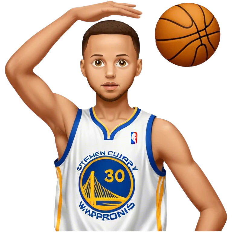 Stephen Curry shooting 3’s emoji