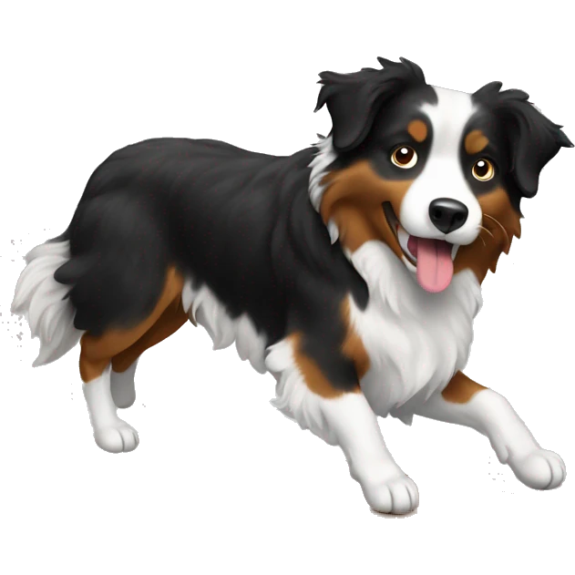 Anvil with Jumping Australian shepherd  emoji