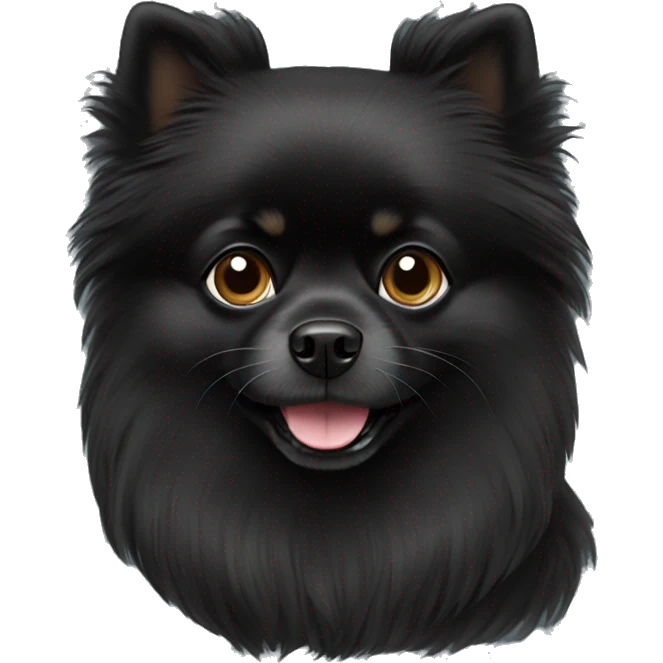 Black Pomeranian  emoji