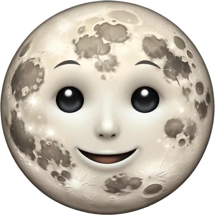 phases of the moon: full moon emoji