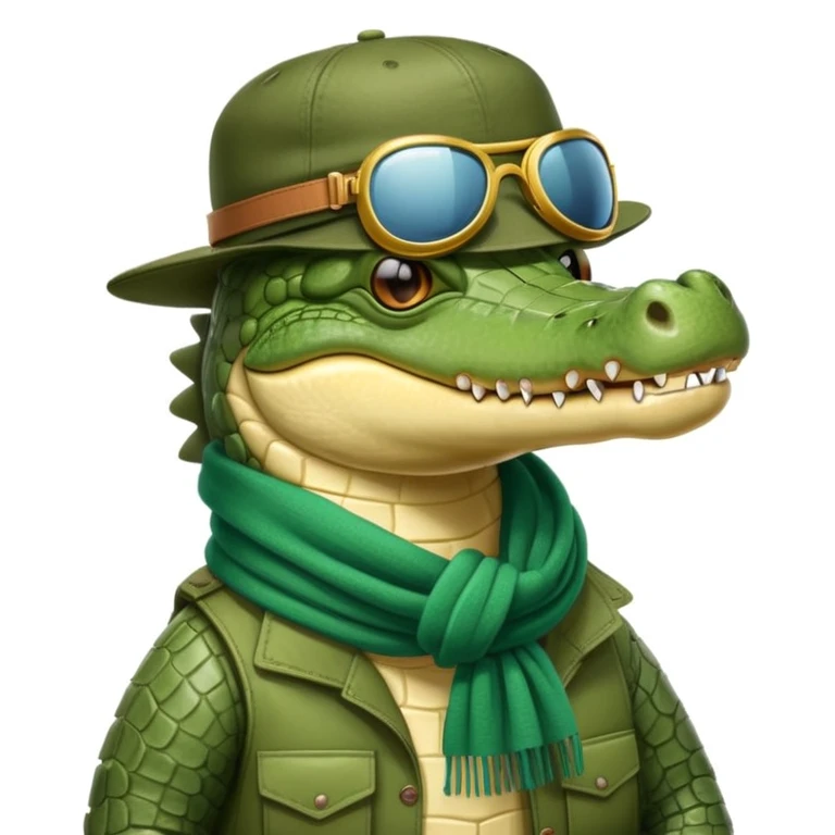 Cocodrilo con duermo de avión emoji