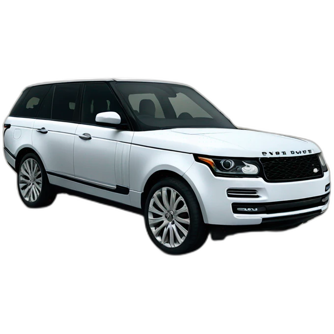 Zebra gestreifter Range Rover emoji