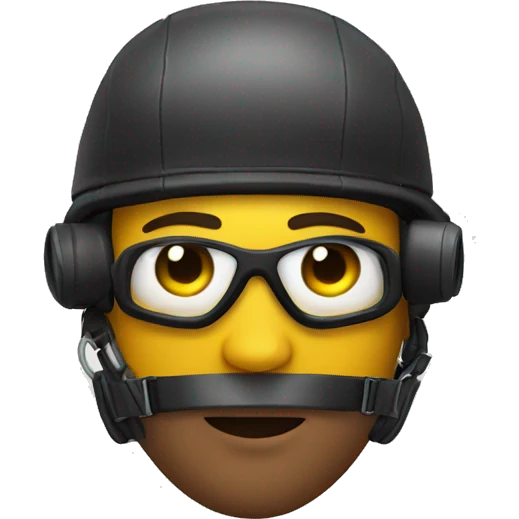 Man with scuba gear upside down emoji