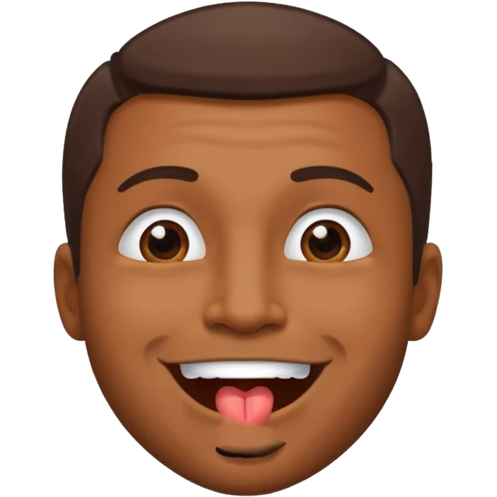 Un homme brun qui envoi un bisous emoji