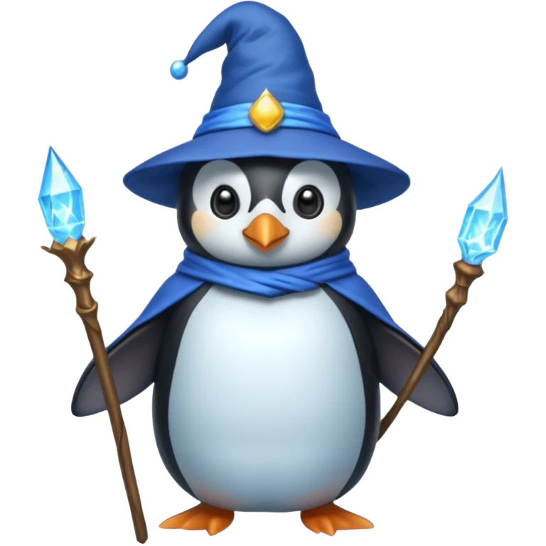 Penguin Wizard emoji