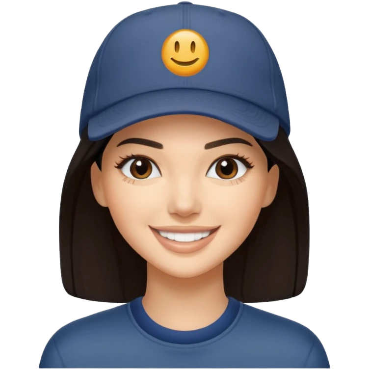 Kendal jenner with cap emoji