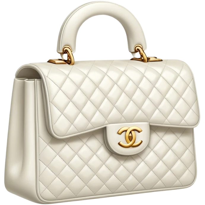 white chanel bag emoji