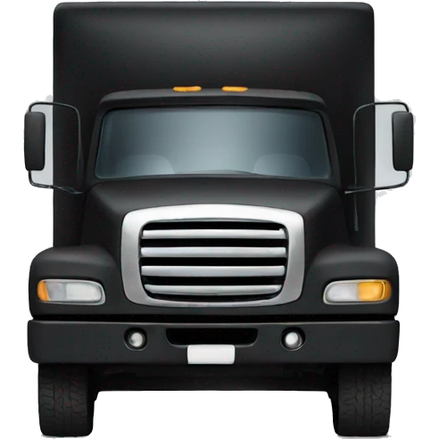 Black truck emoji