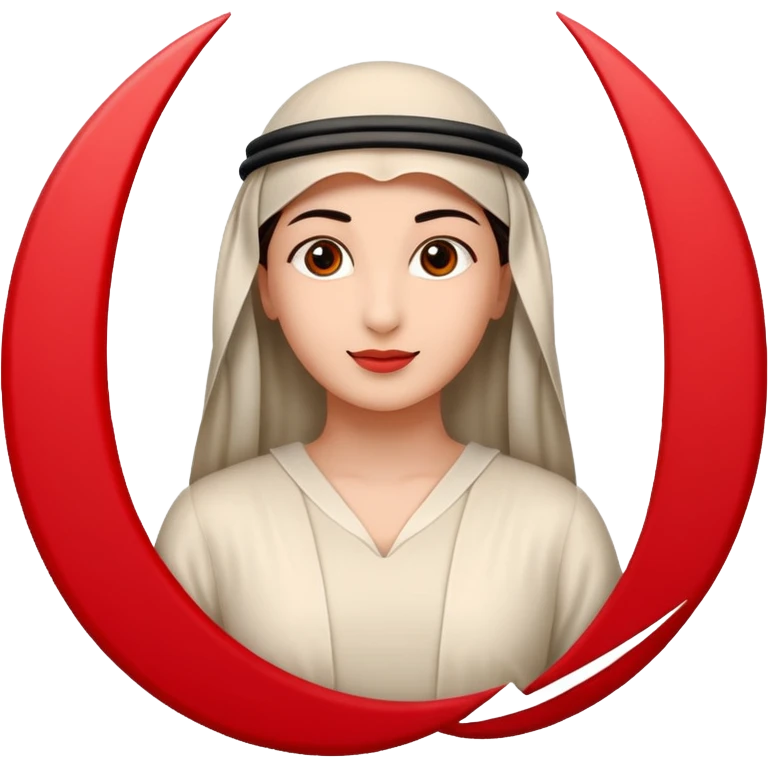 make me an emoji with the emirates logo and a red background emoji