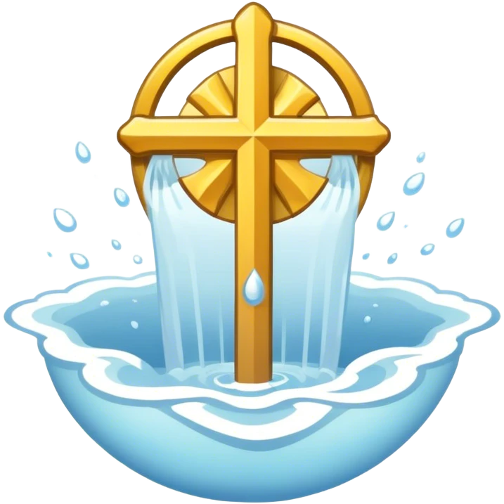 baptized emblem white emoji