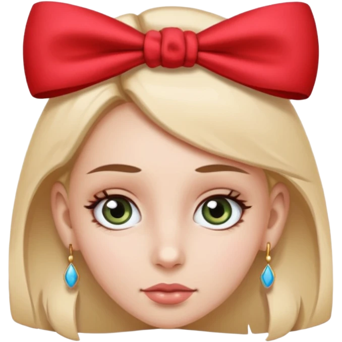 Show her body,make her eyes smaller,the fucking bow ok her ear. emoji