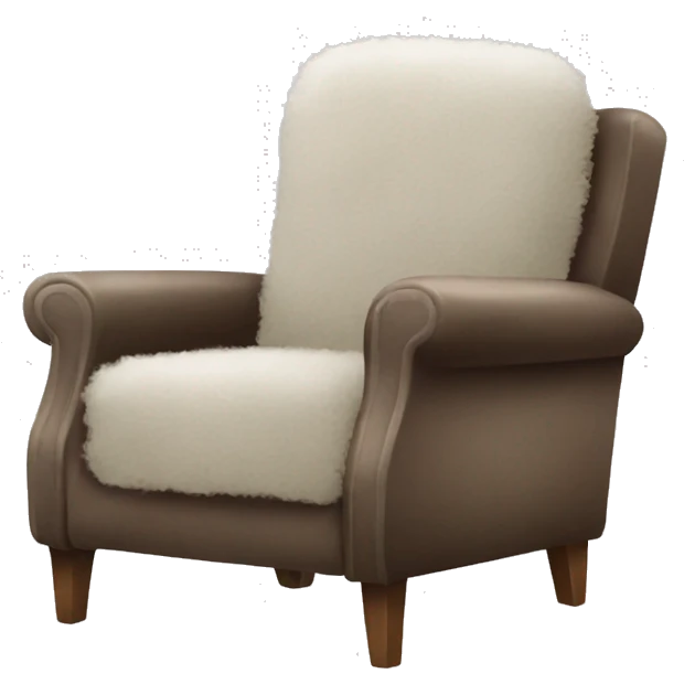 Fluffy Recliner chair emoji