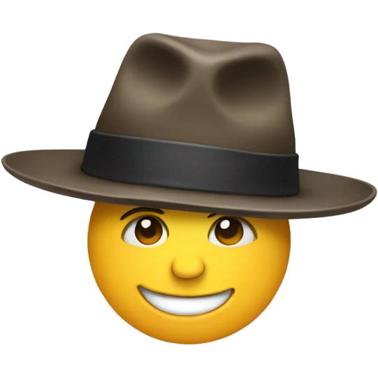 Foot wearing a hat emoji