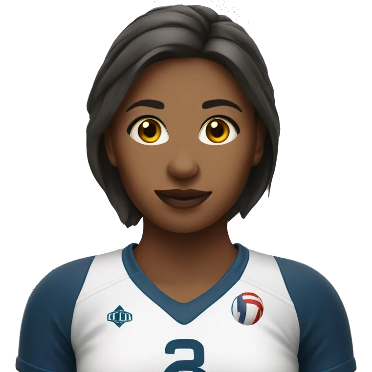 Passionate girl volleyball player emoji