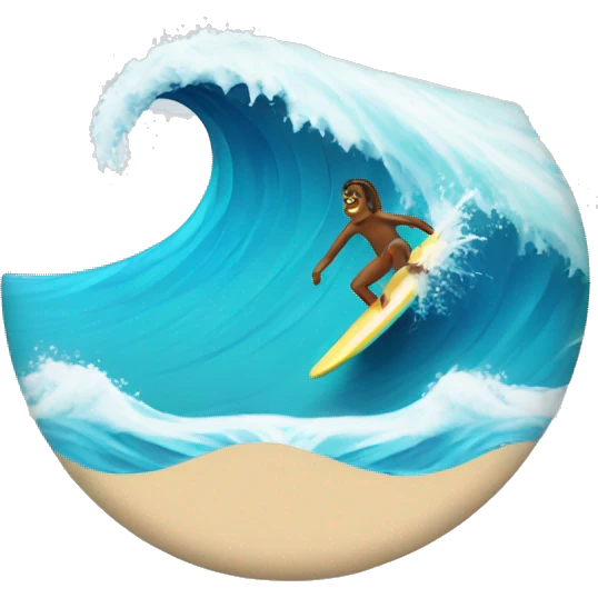 Waves and a Surfer  emoji
