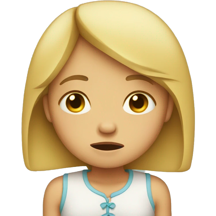 Girl crying  emoji
